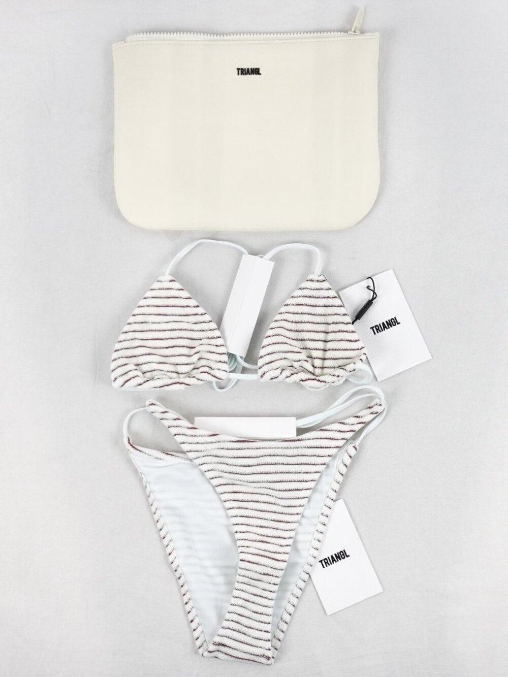 Triangl Vinca Striped Triangle Bikini Set In Lusail - Women's Size XS - NWT